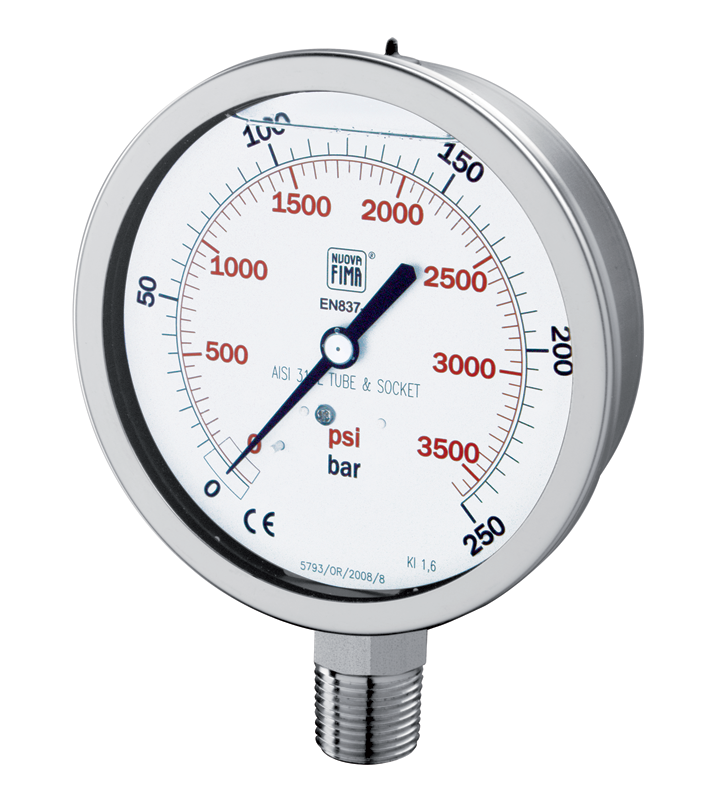 Nuova Fima precision and industrial pressure gauge supplied in Kuwait